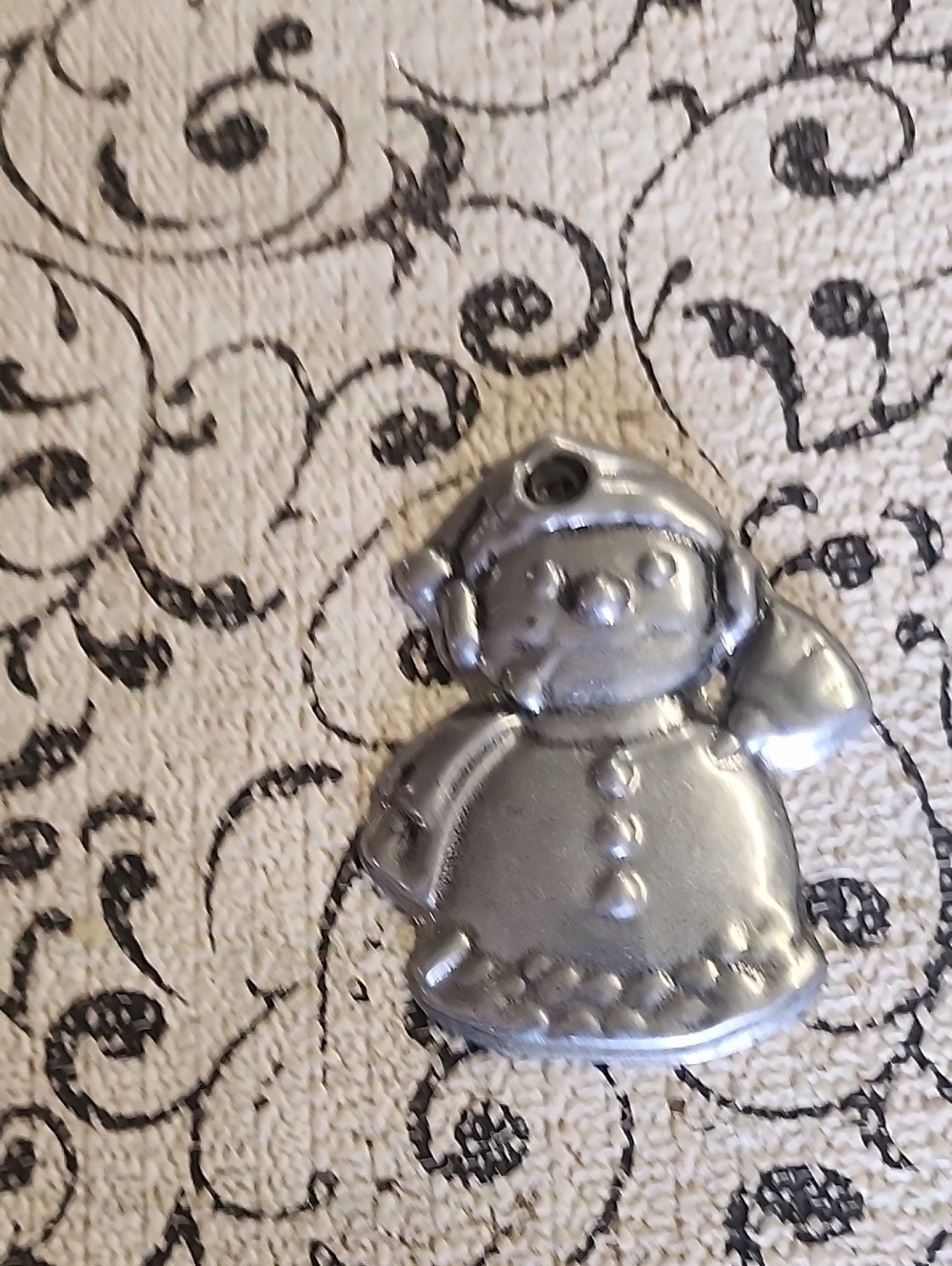 Source Unknown Silver Snowgirl Charm Pendant for Kids Accessories